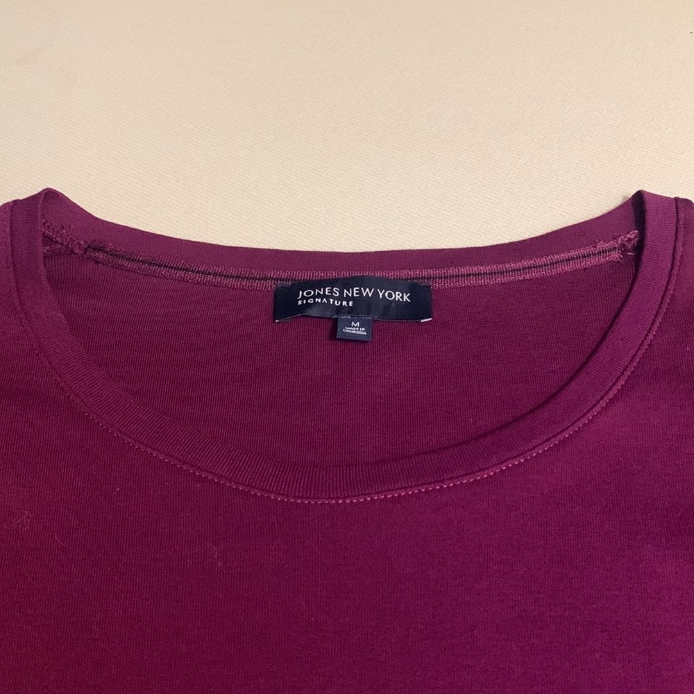Jones New York Signature long Sleeve Tee - Picture 4 of 6